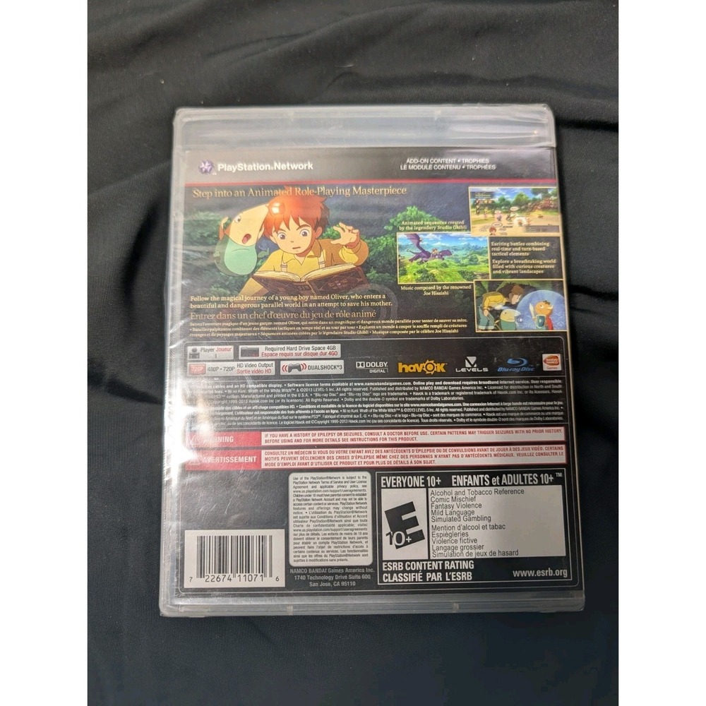Ni No Kuni Wrath of the White Witch Sony PlayStation 3 PS3 Sealed Brand New - Picture 2 of 2